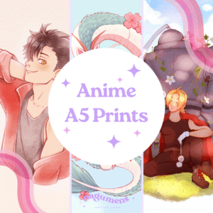 anime a5 prints