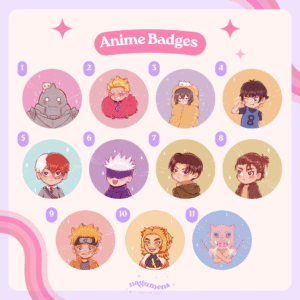 anime badges