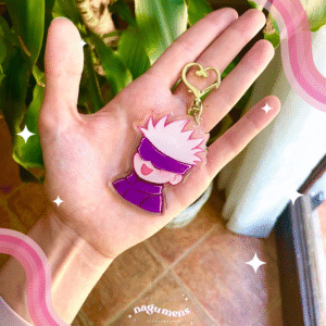 gojou acrylic keychain